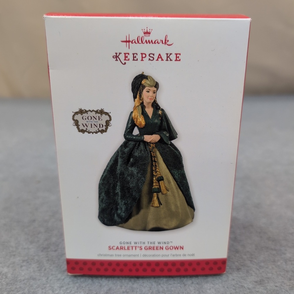 Hallmark Keepsake Gone With the Wind Scarlett's Green Gown Christmas Ornament - Picture 1 of 3